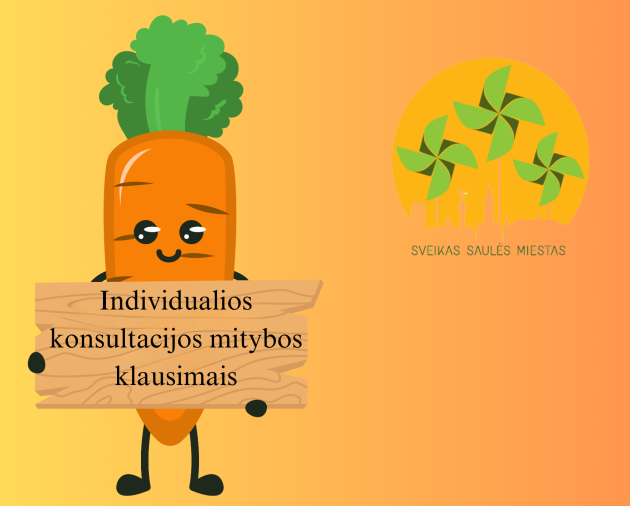 Individualios konsultacijos mitybos klausimais