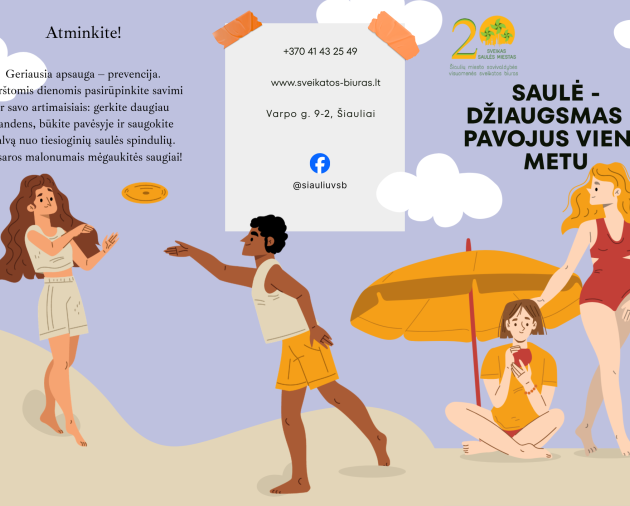 Saulė – džiaugsmas ir pavojus vienu metu