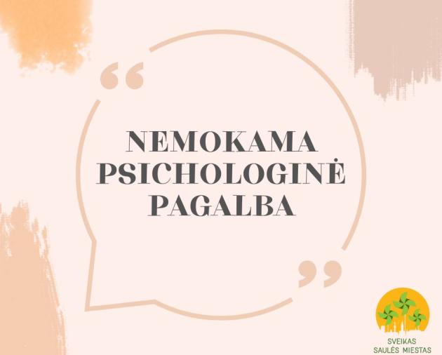 Nemokama psichologo pagalba