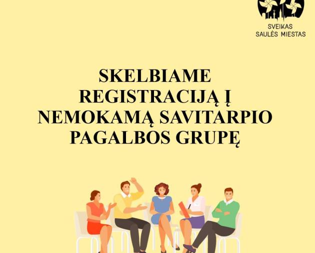Kviečiame registruotis į NEMOKAMĄ savitarpio pagalbos grupę ,,Emocijų pažinimas ir valdymas".
