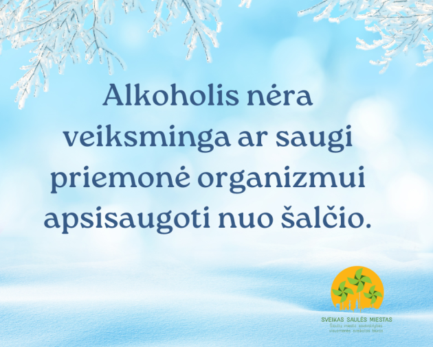 Alkoholis šaltyje: ar tikrai sušildo?