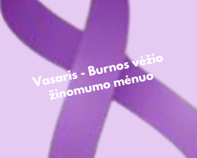 Vasaris - burnos vėžio žinomumo mėnuo