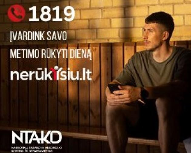 Pradeda veikti pagalbos linija norintiems mesti rūkyti – 1819