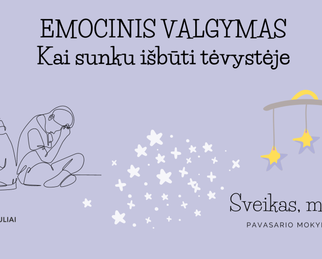 Praktinis - patyriminis seminaras „Emocinis valgymas - kai sunku išbūti tėvystėje“ (Projektas „Sveikas, mažyli!)