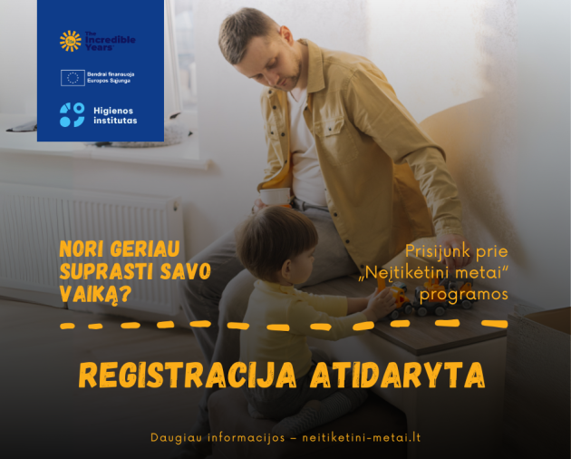 Šiaulių miesto savivaldybės visuomenės sveikatos biuras kviečia dalyvauti programoje „Neįtikėtini metai“ 