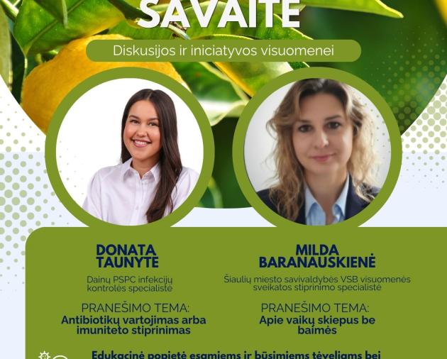 Renginys Pasaulinei imunizacijos savaitei paminėti