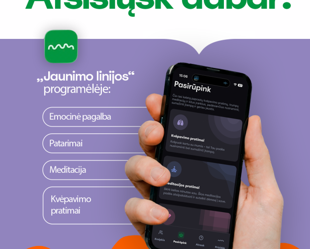Nemokama emocinės pagalbos programėlė jaunimui