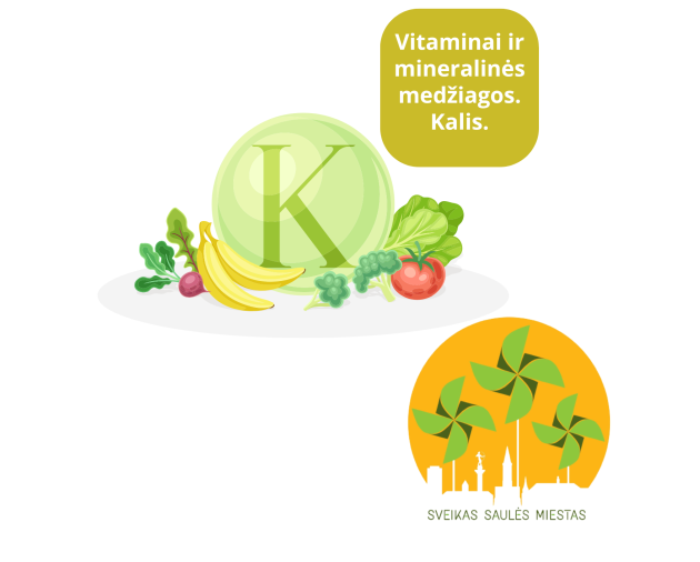 Vitaminai ir Mineralinės medžiagos. Kalis. 