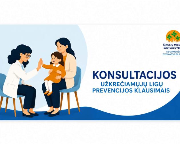 Individualios konsultacijos užkrečiamųjų ligų prevencijos klausimais