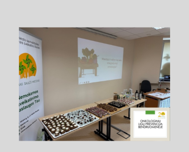 Projektas „Onkologinių ligų prevencija bendruomenėje“