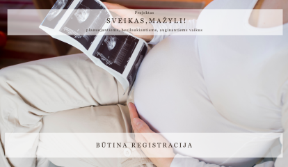 Paskaita „Nėštumas: 2 juostelės – 9 mėnesiai pasiruošimo“ 
