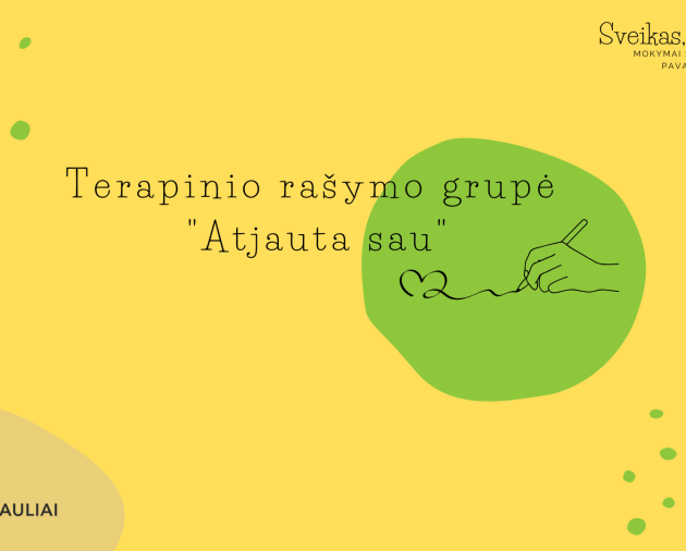 Terapinio rašymo dirbtuvės "Atjauta sau"