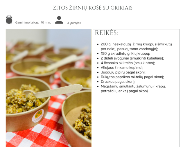 25# Sausis: Zitos žirnių košė su grikiais