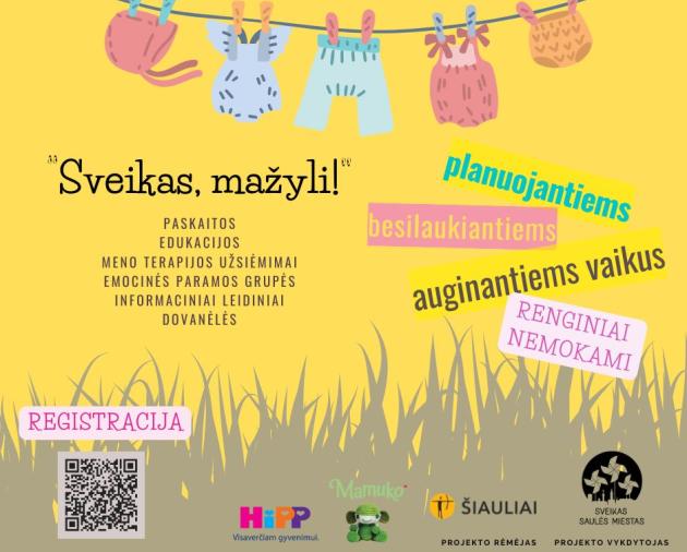 Mokymų ciklas šeimai "Sveikas, mažyli!"