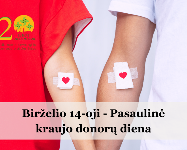 Birželio 14-oji - Pasaulinė kraujo donorų diena