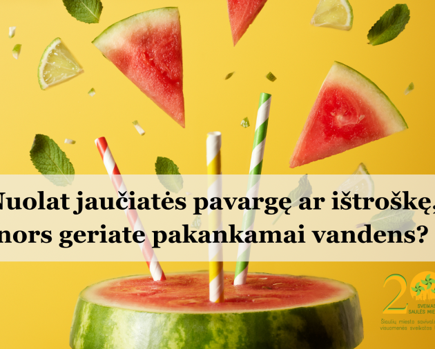 Nuolat jaučiatės pavargę ar ištroškę, nors geriate pakankamai vandens?