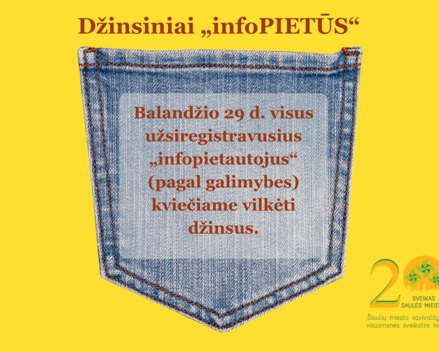 Džinsiniai balandžio mėnesio „infoPIETŪS“