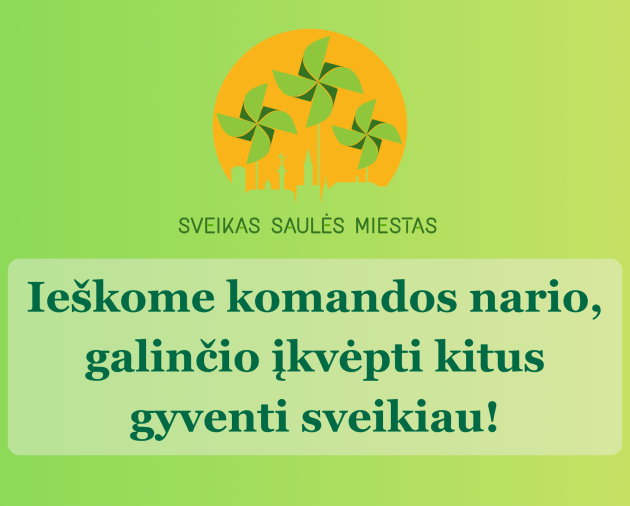 Ieškome komandos nario!