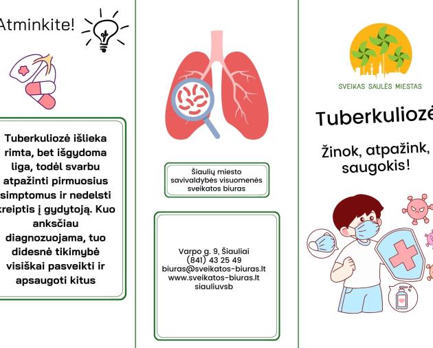 Tuberkuliozė: žinok, atpažink, saugokis!
