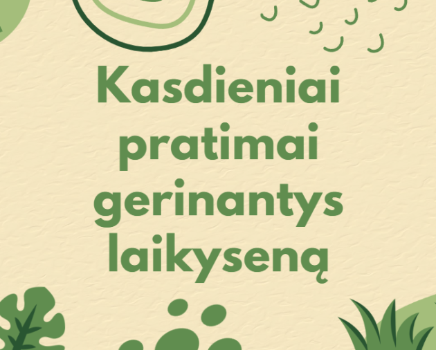 Kasdieniai pratimai gerinantys laikyseną